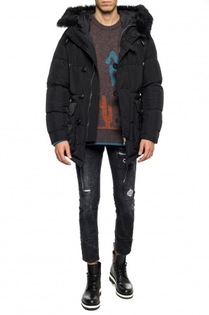 Fur-trimmed down jacket, zdjęcie 2 Fur-trimmed down jacket od Dsquared2